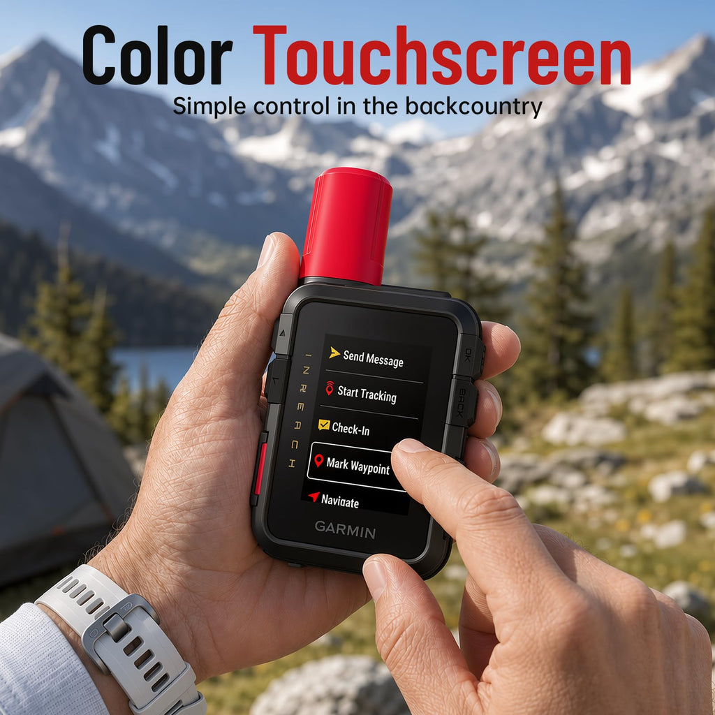 Garmin inReach Mini 3 Plus, Rugged Global Satellite Communicator with Touchscreen Texting, Photo & Voice Messaging, Emergency SOS Messages - Bundle w/Deco Essentials 26-Month CPS Plan