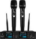 Dual UHF Auto Scan Handheld Wireless Microphone System