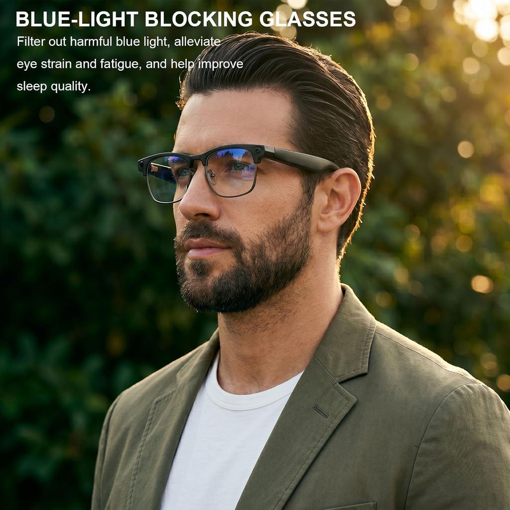 4K AI Smart Glasses with Camera, Bluetooth Call & Translation for Men Women