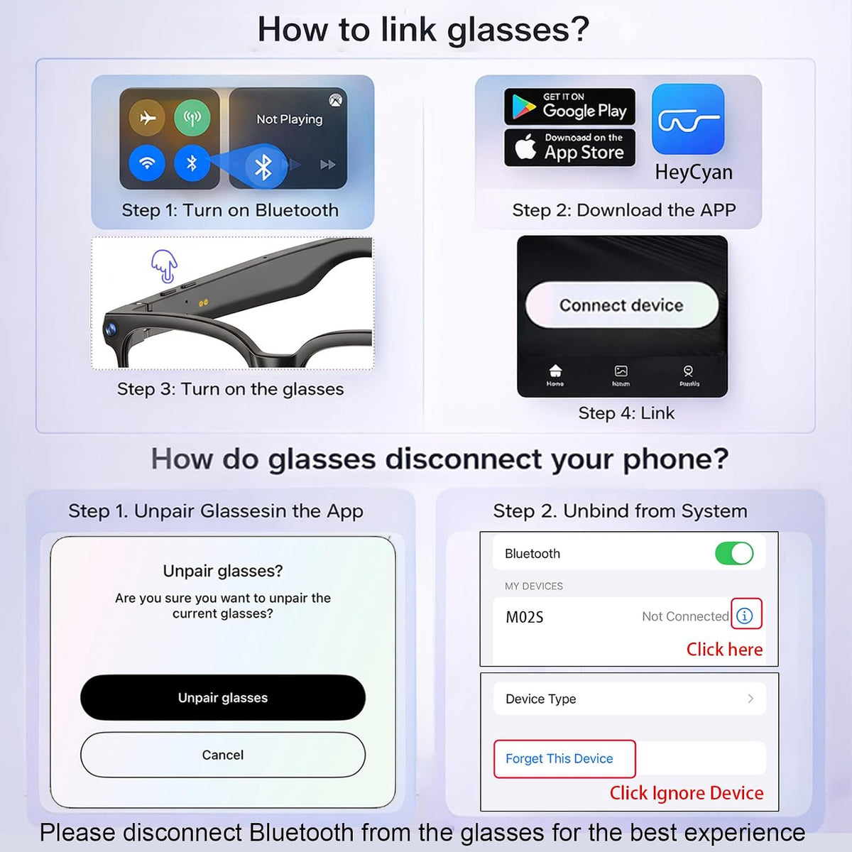 AI Smart Glasses with Camera, 8MP HD Video Recording Glasses, 1200P 30FPS EIS, Voice Assistant, Real-Time Translation, Open-Ear Bluetooth Audio, Clear & Photochromic Lenses, lente con camara