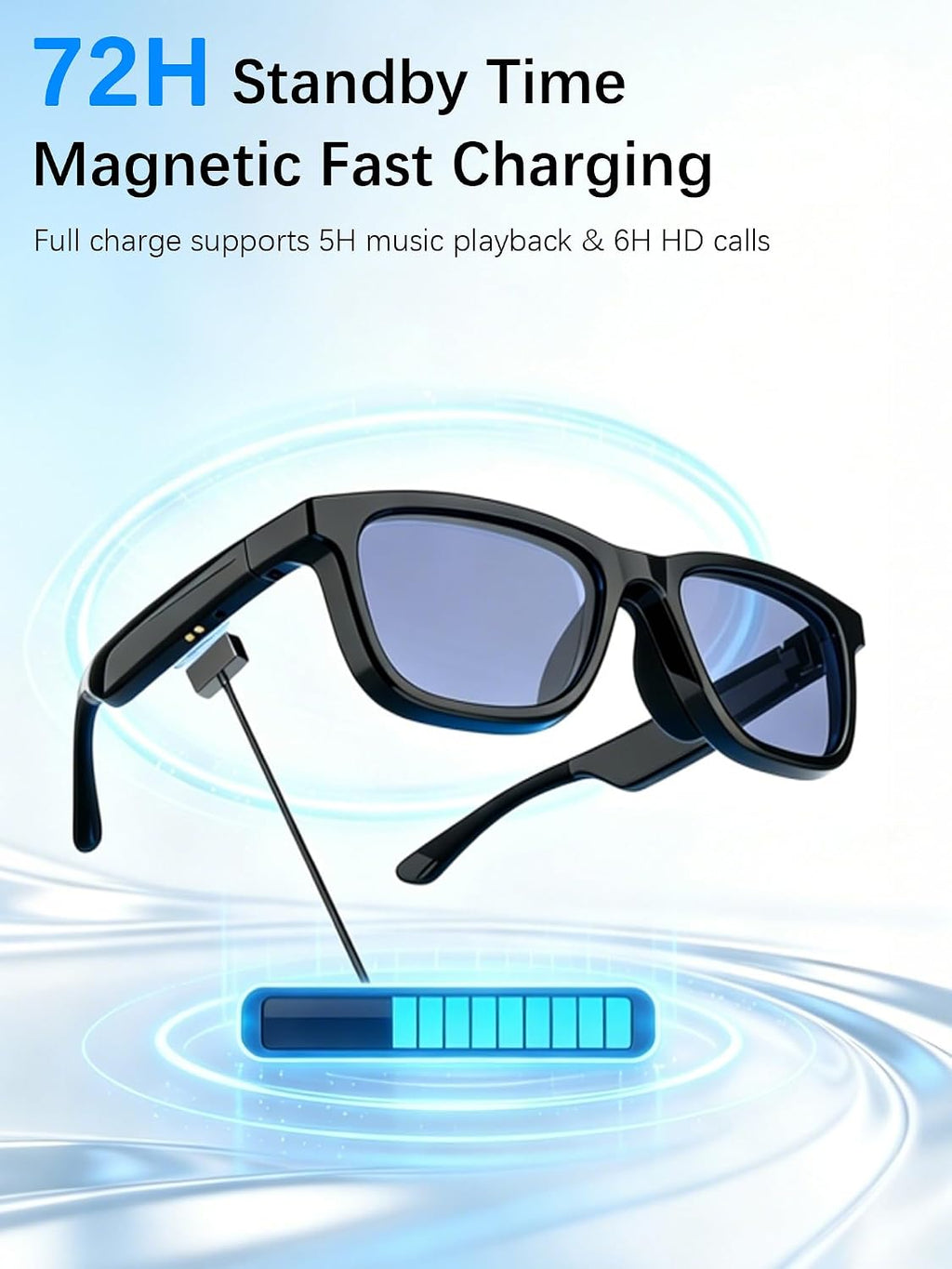 ES-S1 Smart AI Glasses with Open Ear Audio & Live Translation