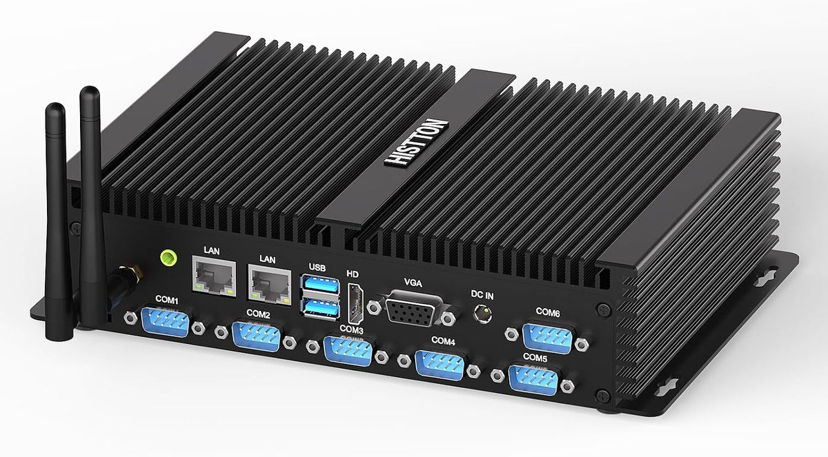 HISTTON Fanless Mini PC Core i7-8550U, DDR4 16GB RAM 512GB SSD