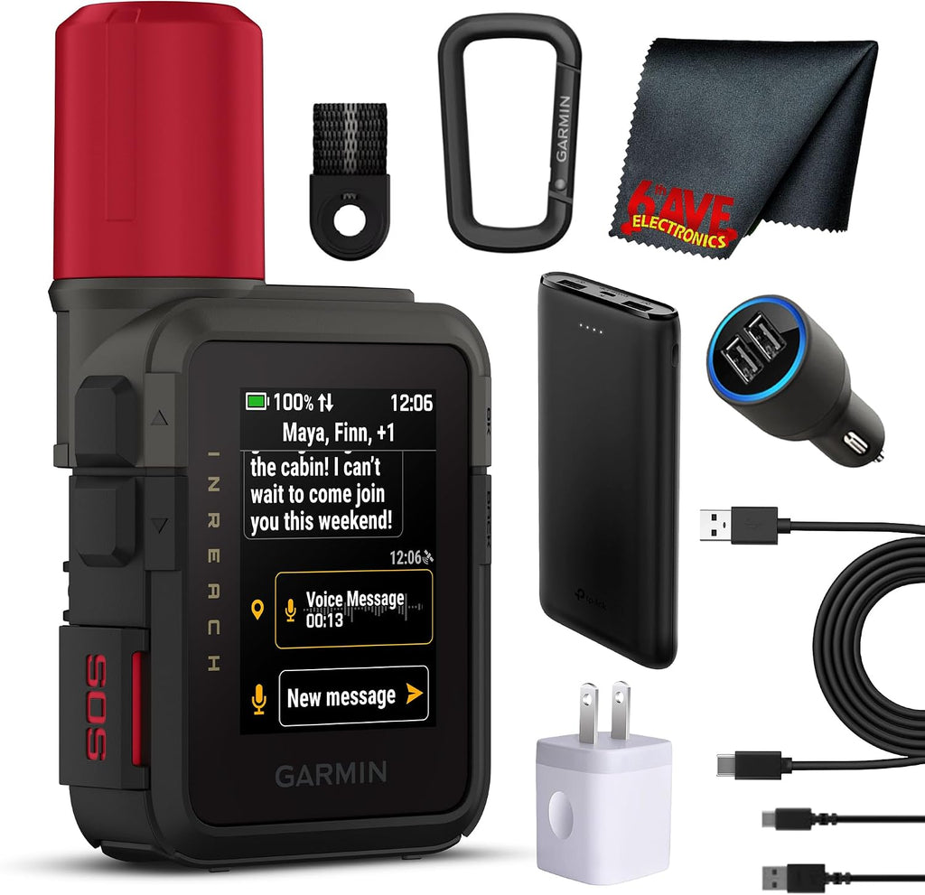 Garmin inReach Mini 3 Plus Satellite Communicator Interactive SOS Bundle