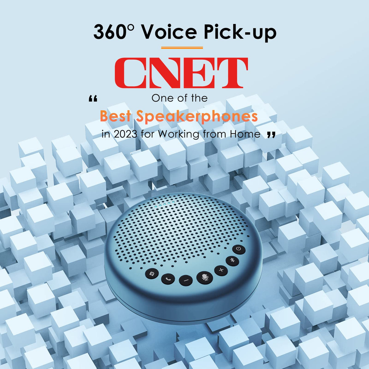 EMEET Luna Plus Kit Conference Speaker and Microphone with 8+1 Mics