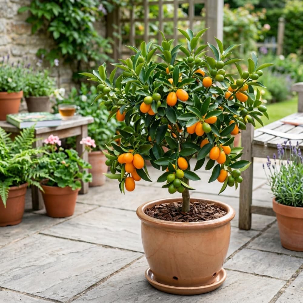 Meiwa Kumquat Tree, Kumquat Fruit Tree, 1-2 Ft Tall, 1 Gallon Pot
