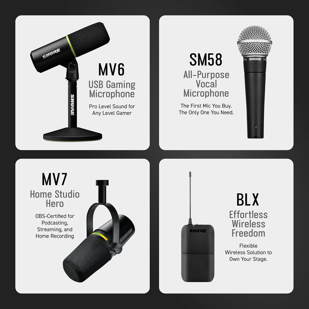 Shure Super 55 Deluxe Supercardioid Dynamic Vocal Microphone
