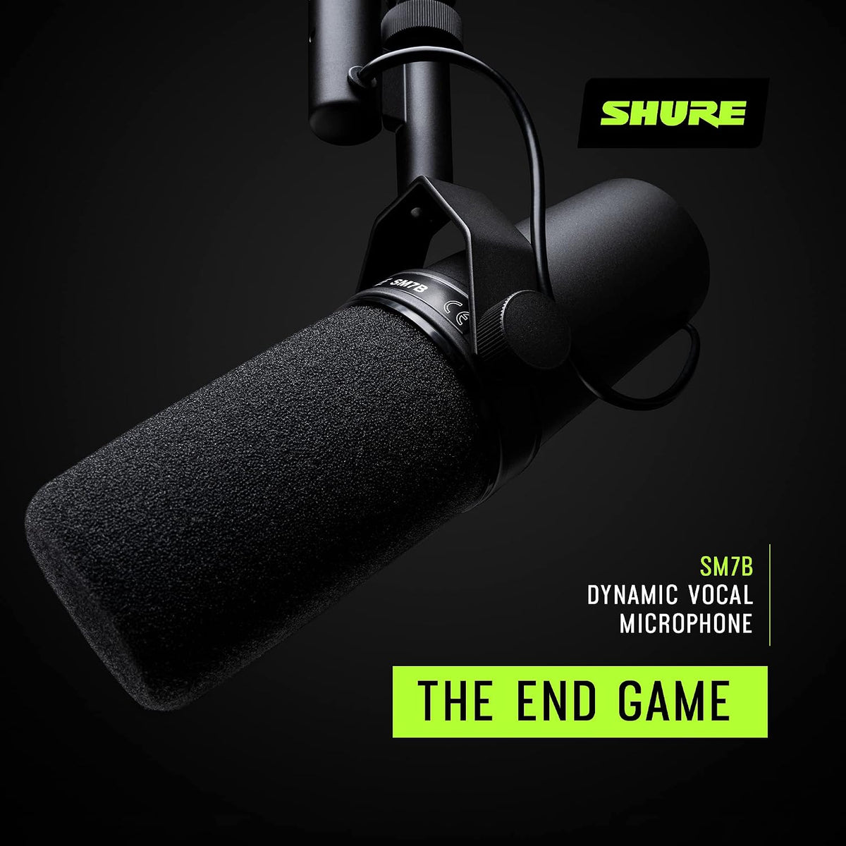 Shure SM7B Dynamic Vocal Microphone for Podcasting & Streaming