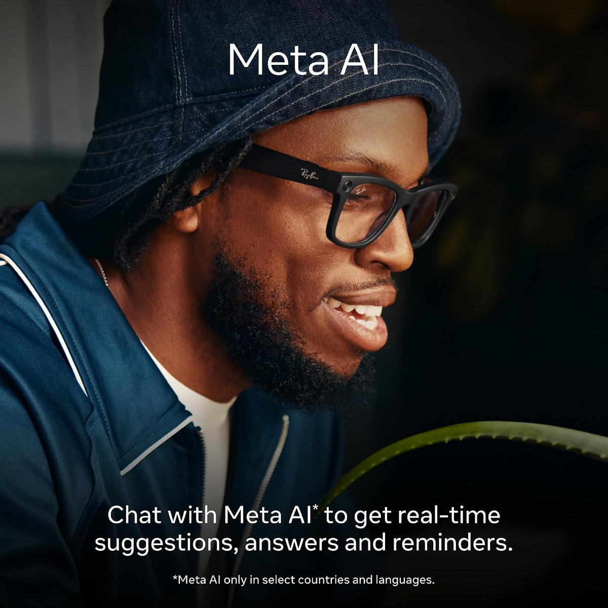 Meta Ray-Ban (Gen 1) Skyler, Shiny Black | Smart AI Glasses for Men, Women â 12 MP Camera, Open-Ear Speakers for Audio, Video Recording, Bluetooth â TransitionsÂ® Cerulean Blue â Wearable Technology