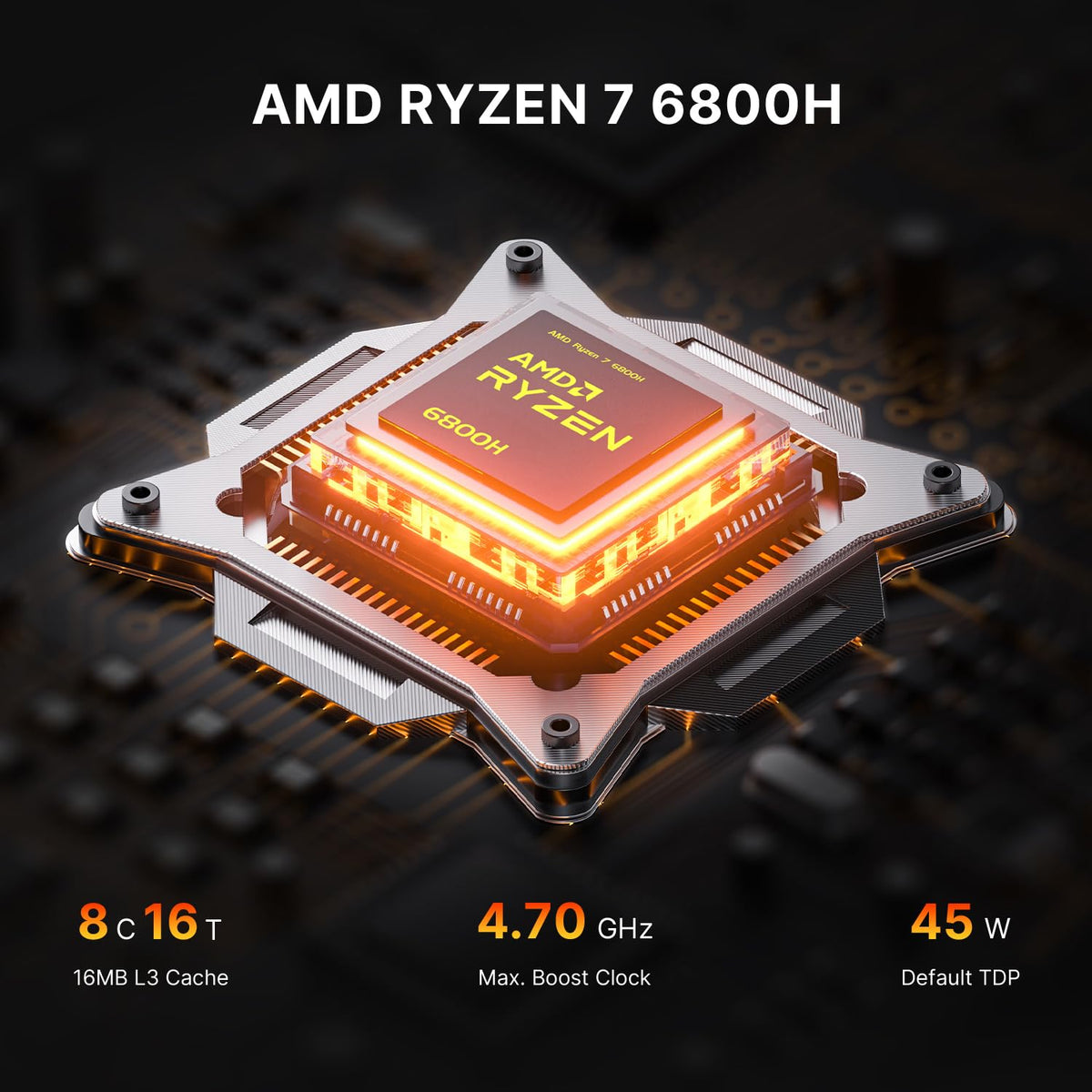 BOSGAME E4 Air Mini PC, AMD Ryzen 5 3500U 8GB DDR4 256GB SATA SSD