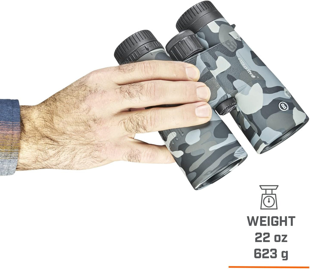 Bushnell Blackout Camo 10x42 IPX7 Waterproof Binoculars with Fully-Multi Coated Lenses and Durable Rubber Armor, Binoculars for Hunting, Boating Birdwatching
