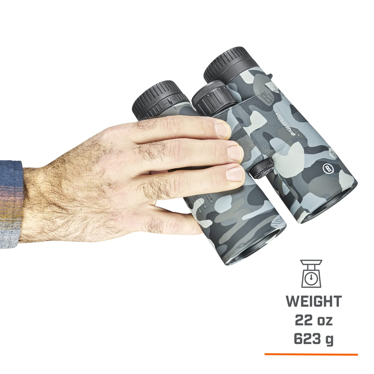 Bushnell Blackout Camo 10x42 IPX7 Waterproof Binoculars with Fully-Multi Coated Lenses and Durable Rubber Armor, Binoculars for Hunting, Boating Birdwatching