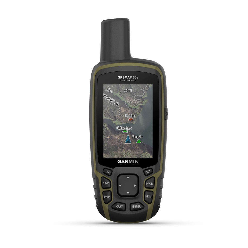 Garmin GPSMAP 65, Button-Operated Handheld with Expanded Satellite Support and Multi-Band Technology, 2.6" Color Display, 010-02451-00