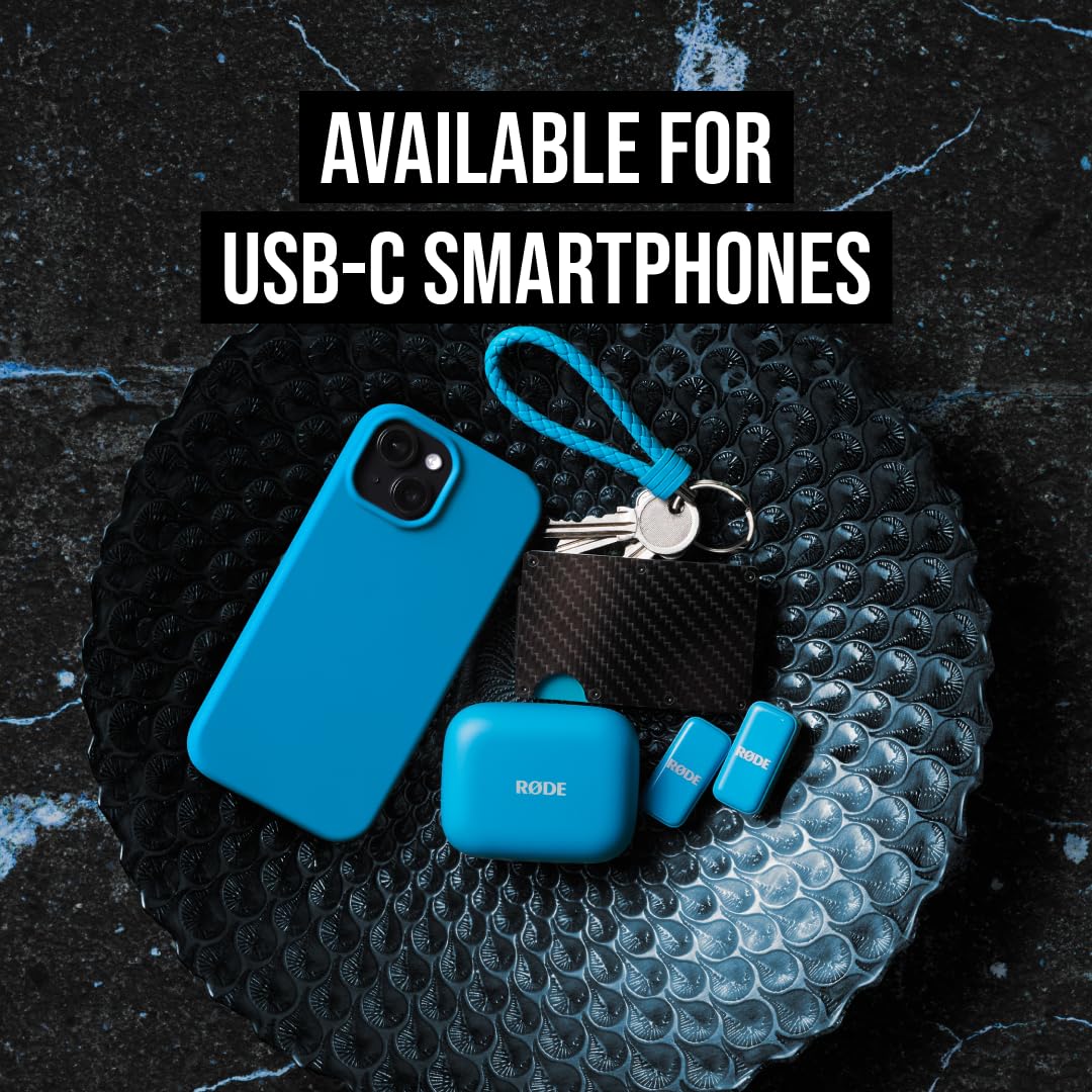 RÃDE Wireless Micro (2 Mics + Charging Case), USB-C for iPhone & Android