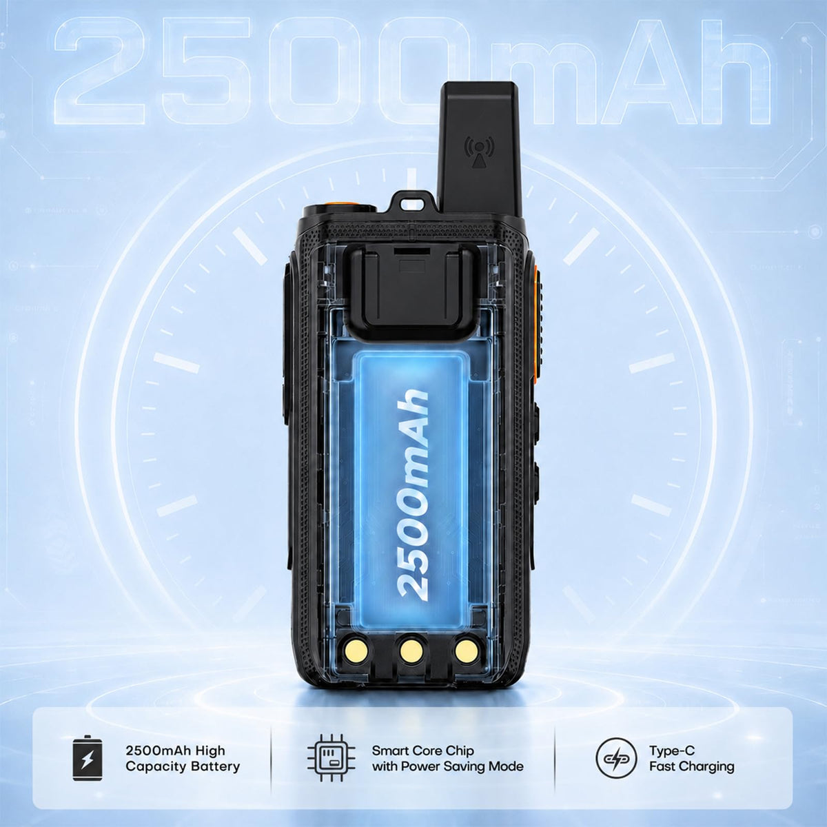 4G LTE PoC Walkie Talkies, Unlimited Range, SIM & Headsets, 2 Pack