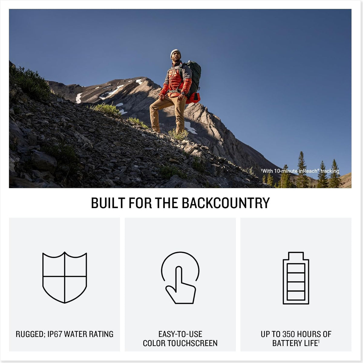Garmin inReach Mini 3 Plus Satellite Communicator Color Touchscreen Bundle