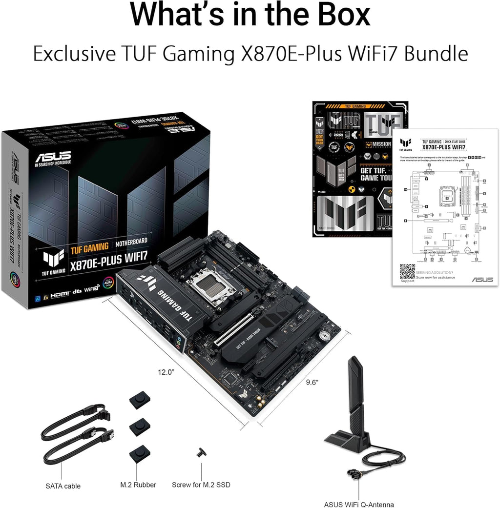 AMD Ryzen 9 9950X3D Processor with ASUS ROG Strix X870E-E R2 Motherboard