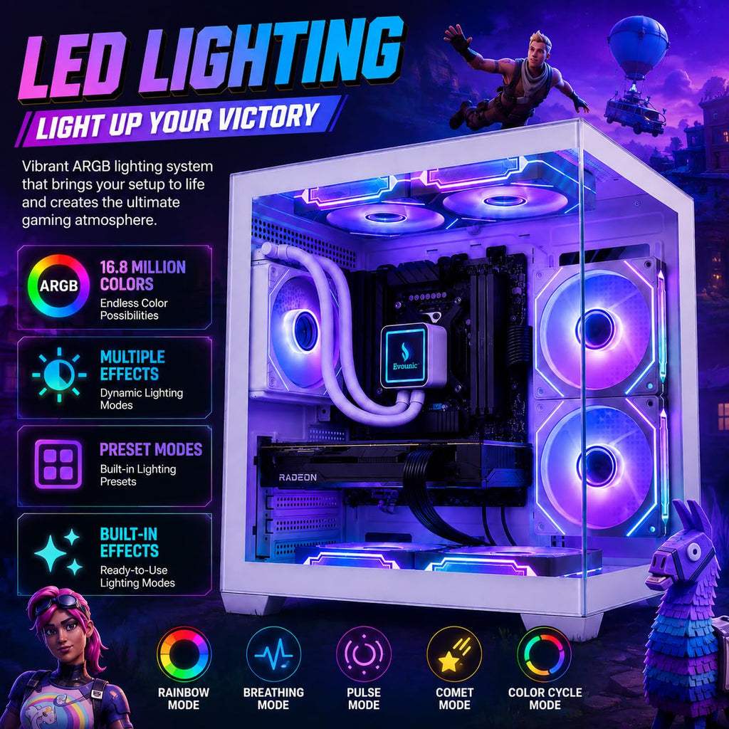 Gaming Desktop PC Computer 12-Core Processor Radeon RX580 GDDR5