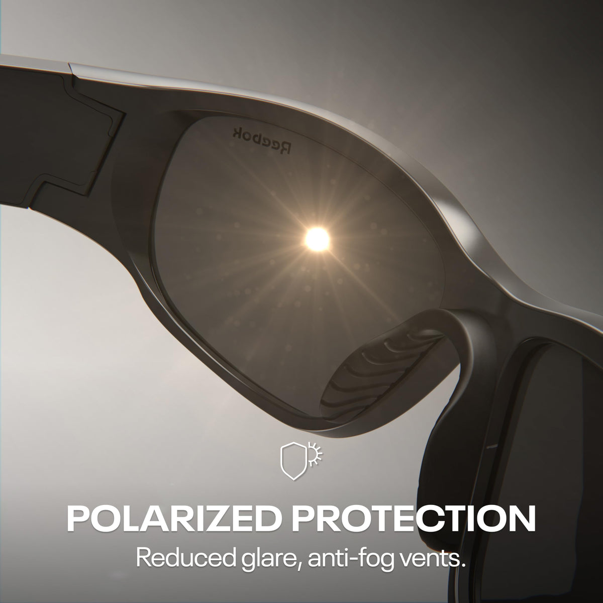 Reebok Flash Smart Audio Glasses, Iridescent Polarized, Powered by Lucyd