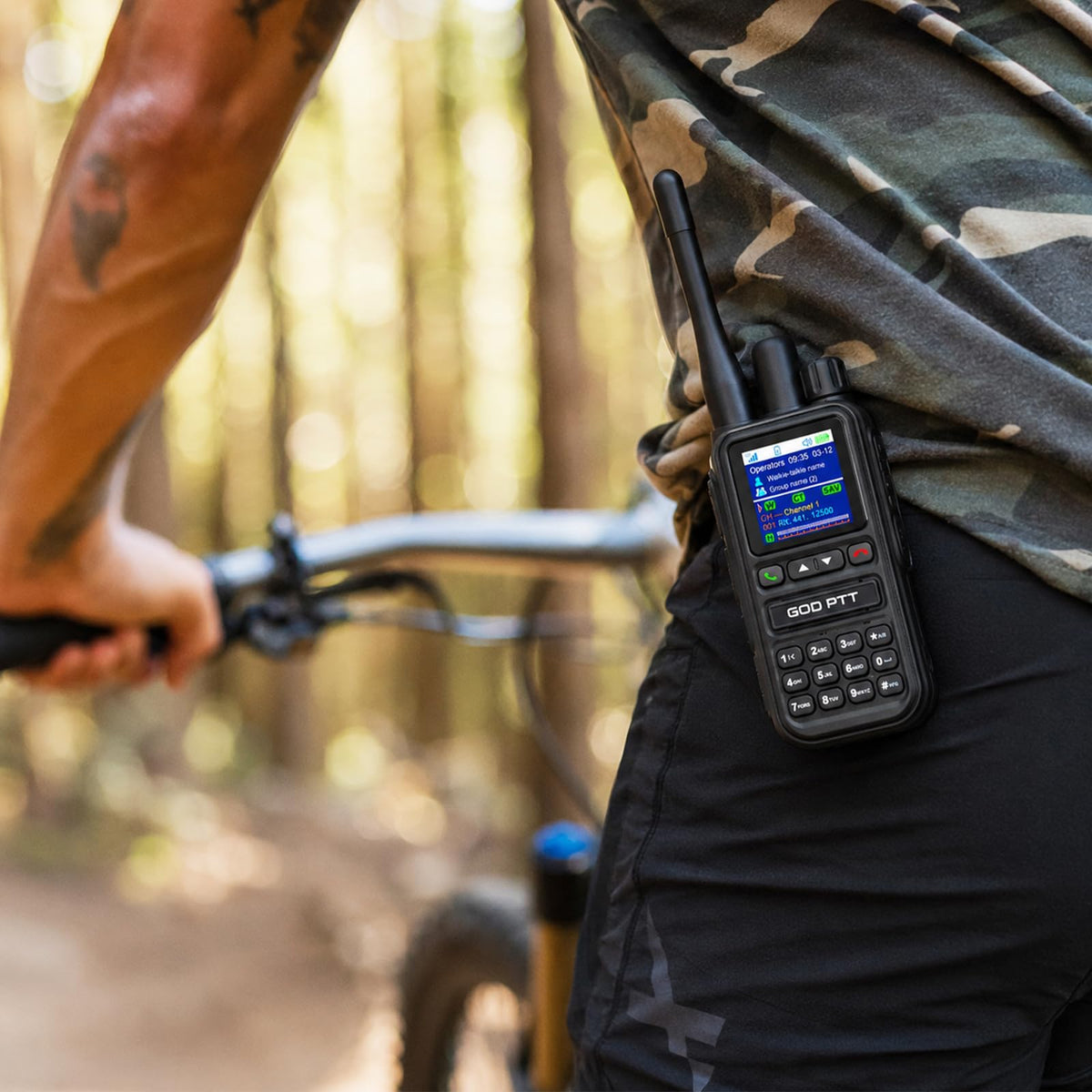 PoC+FRS Dual Mode 4G LTE Long Range Walkie Talkies, Blackï¼2-Pack