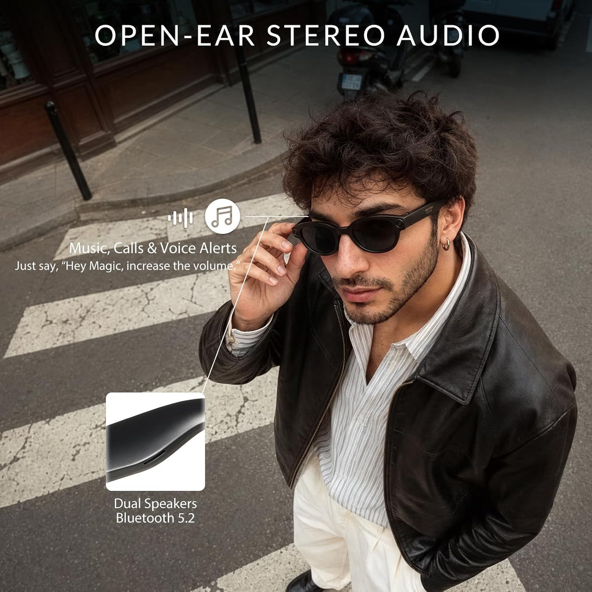 Magic AI Glasses Designed by Jackson Wang, Smart Glasses with 9MP Camera