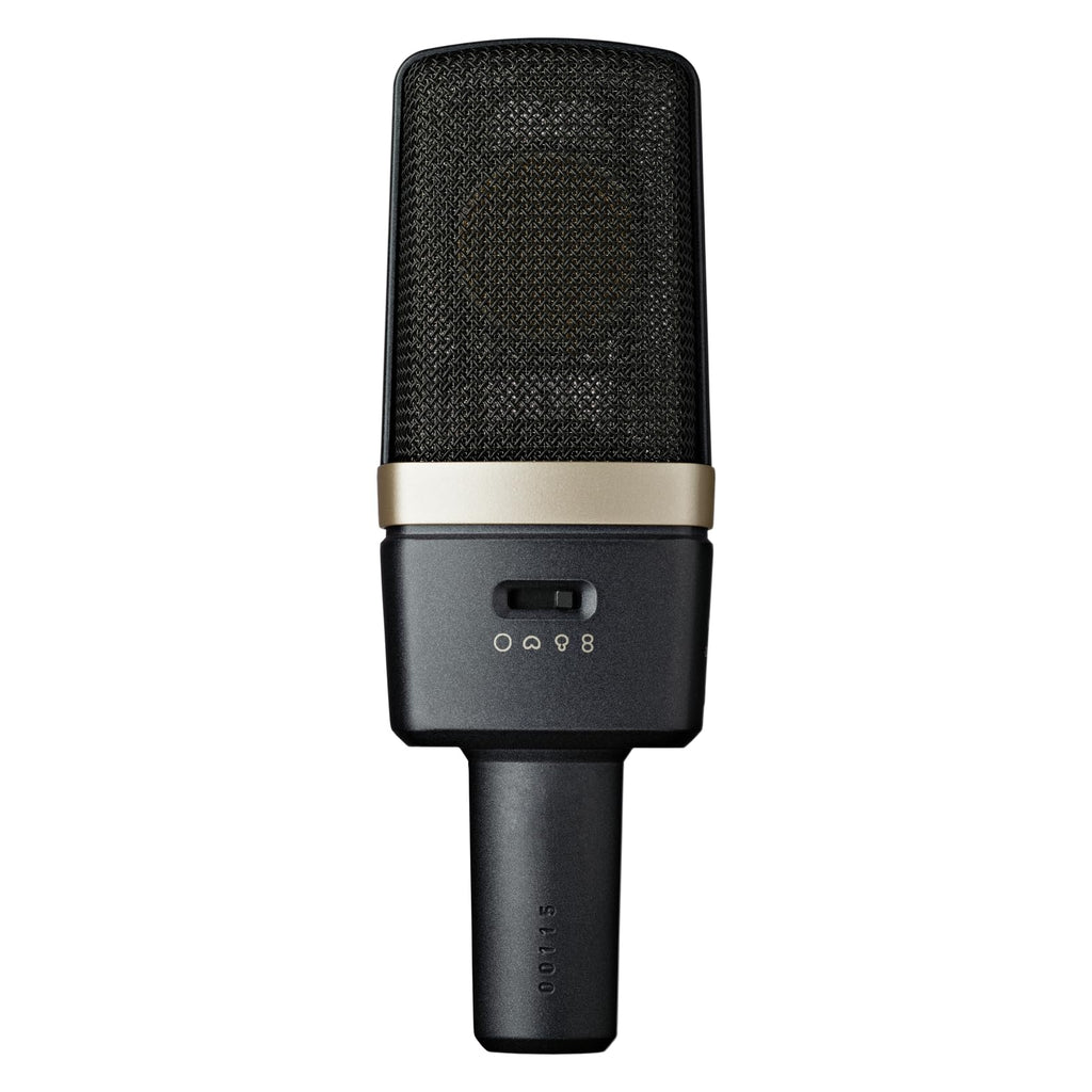 AKG Pro Audio C414XLS Pair Studio Grade Professional Large Diaphragm, Dual Capsule, Multi-Pattern, Vocal & Instrument Condenser Microphone with Aluminum Carrying Case. XLR Connector. Gray with Gold.