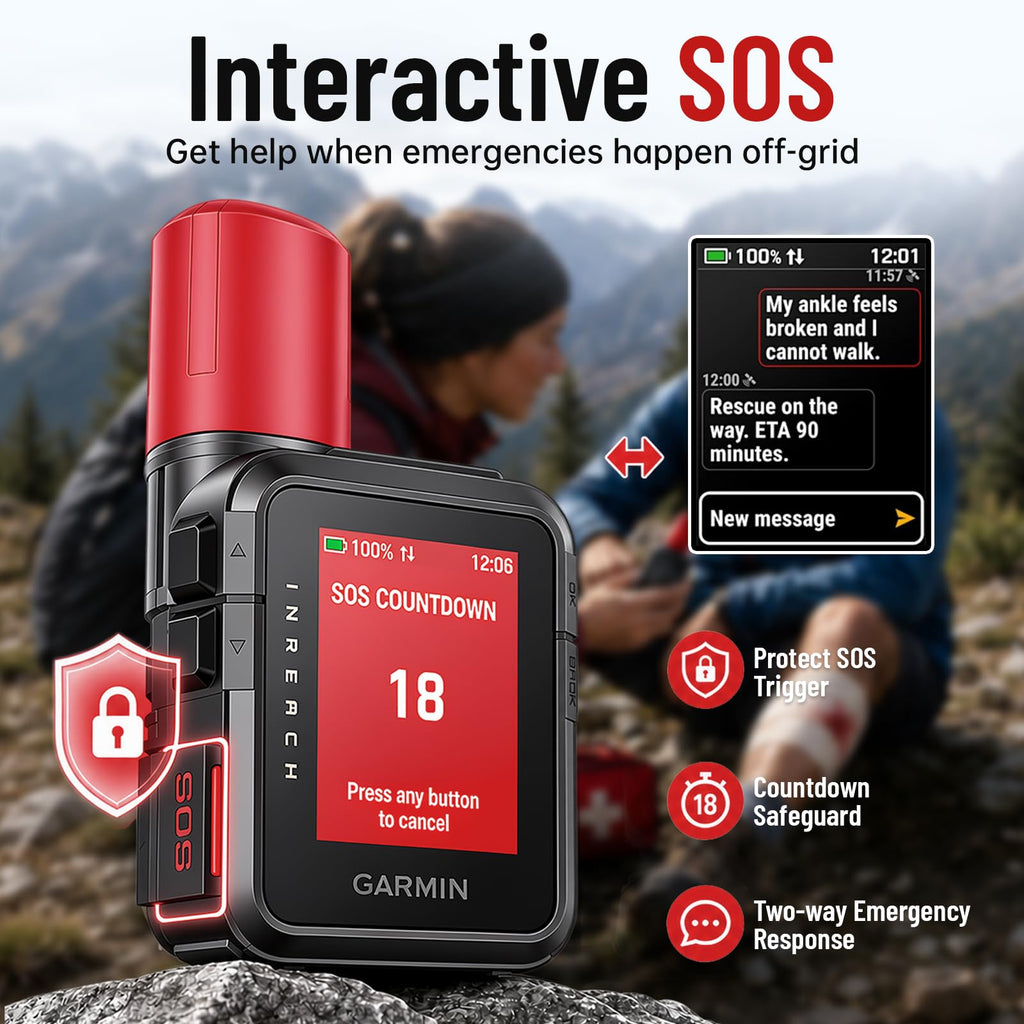 Garmin inReach Mini 3 Plus, Rugged Global Satellite Communicator with Touchscreen Texting, Photo & Voice Messaging, Emergency SOS Messages - Bundle w/Deco Essentials 26-Month CPS Plan