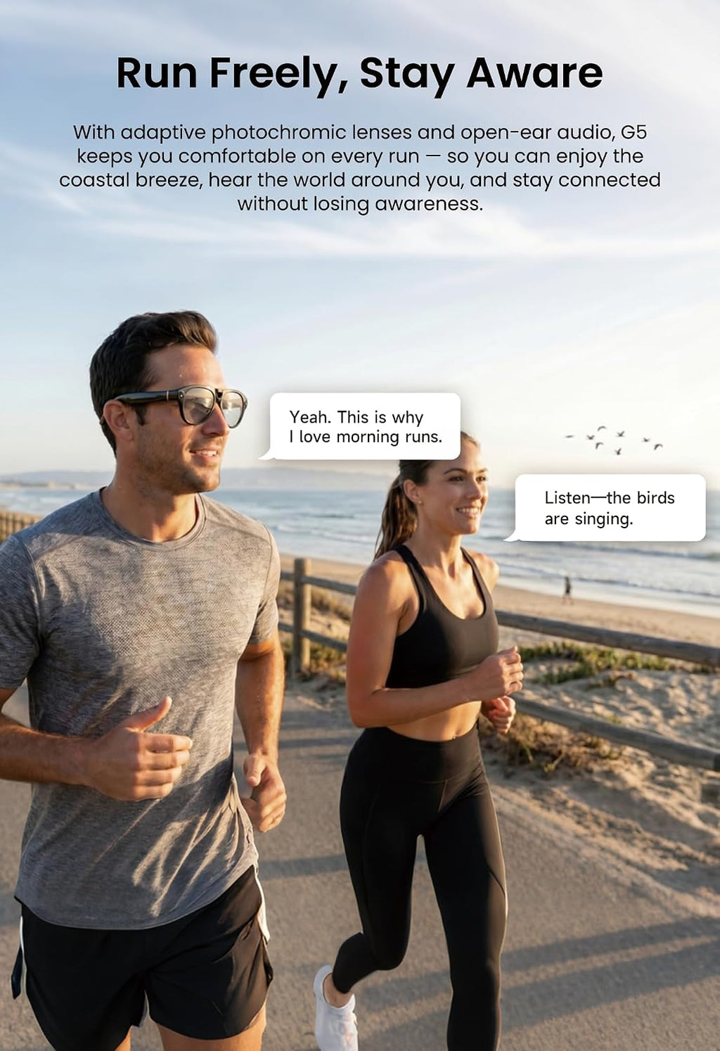 G5 AI Smart Glasses with Camera, 13MP Recording Glasses for Big Heads - XXL