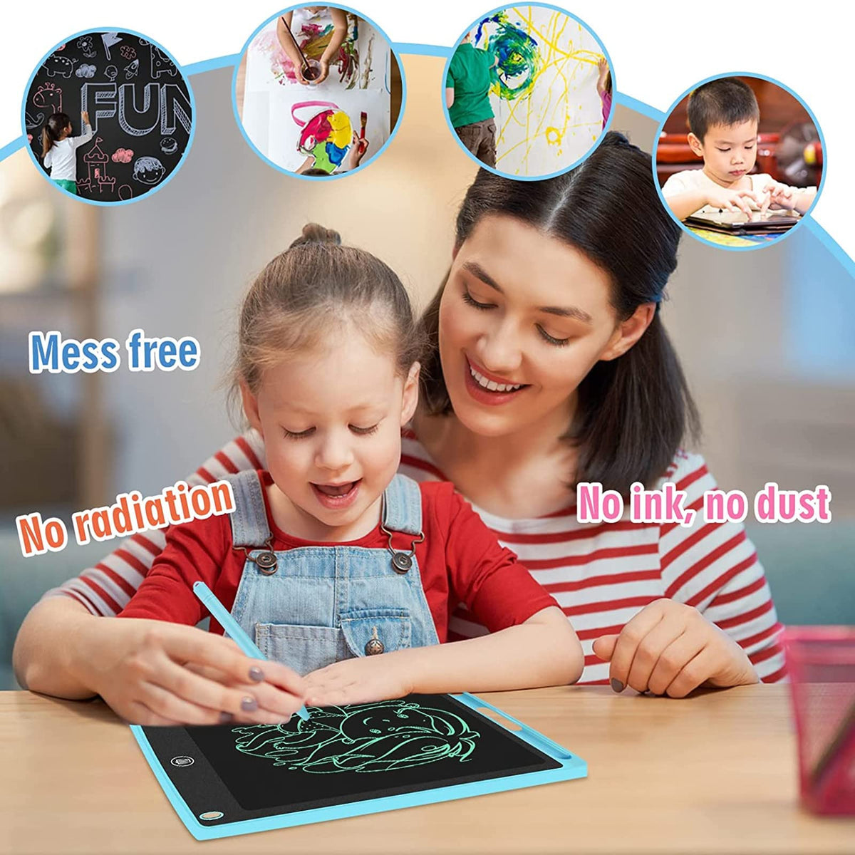 LCD Writing Tablet for Adults, Electronic Writing Pad,6.5 inch Digital Notepad for School, Handwriting Boogie Tablet for Toddler Learning Toys Gift for 3+Years Old Boy Girl