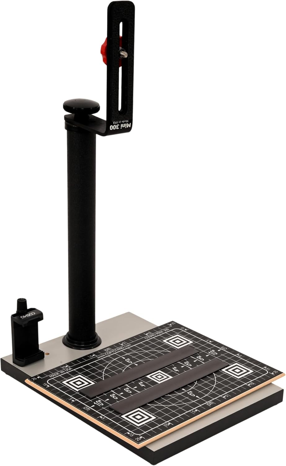 Cosmo Copy Stand, Mini 300, a Compact Tool with a Floating Magnet Board for Digitizing Old Photos with Your High-Pixel Camera or Smartphone Instead of Scanning. Made in the USA