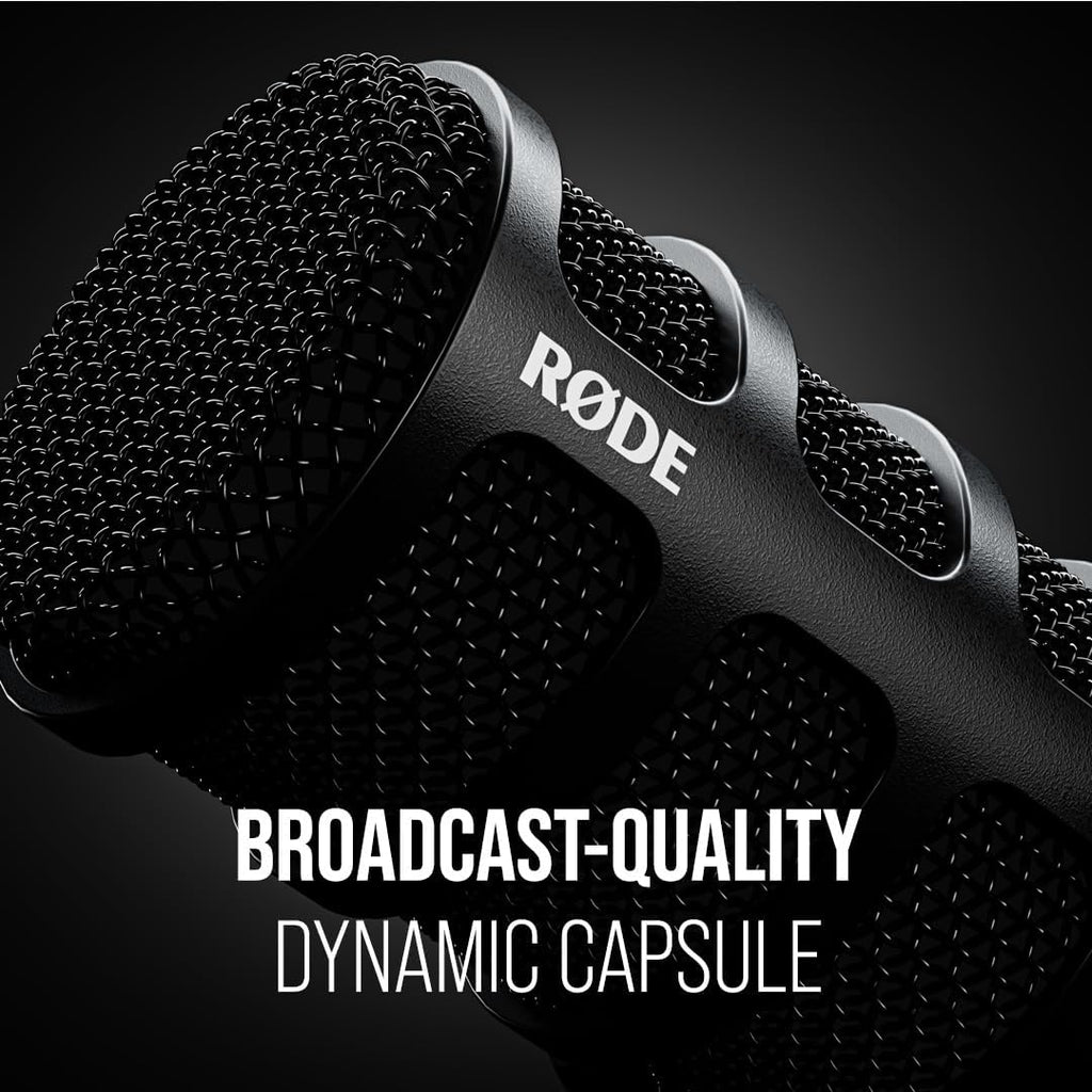 RÃDE PodMic USB Dynamic Broadcast Microphone, XLR + USB-C