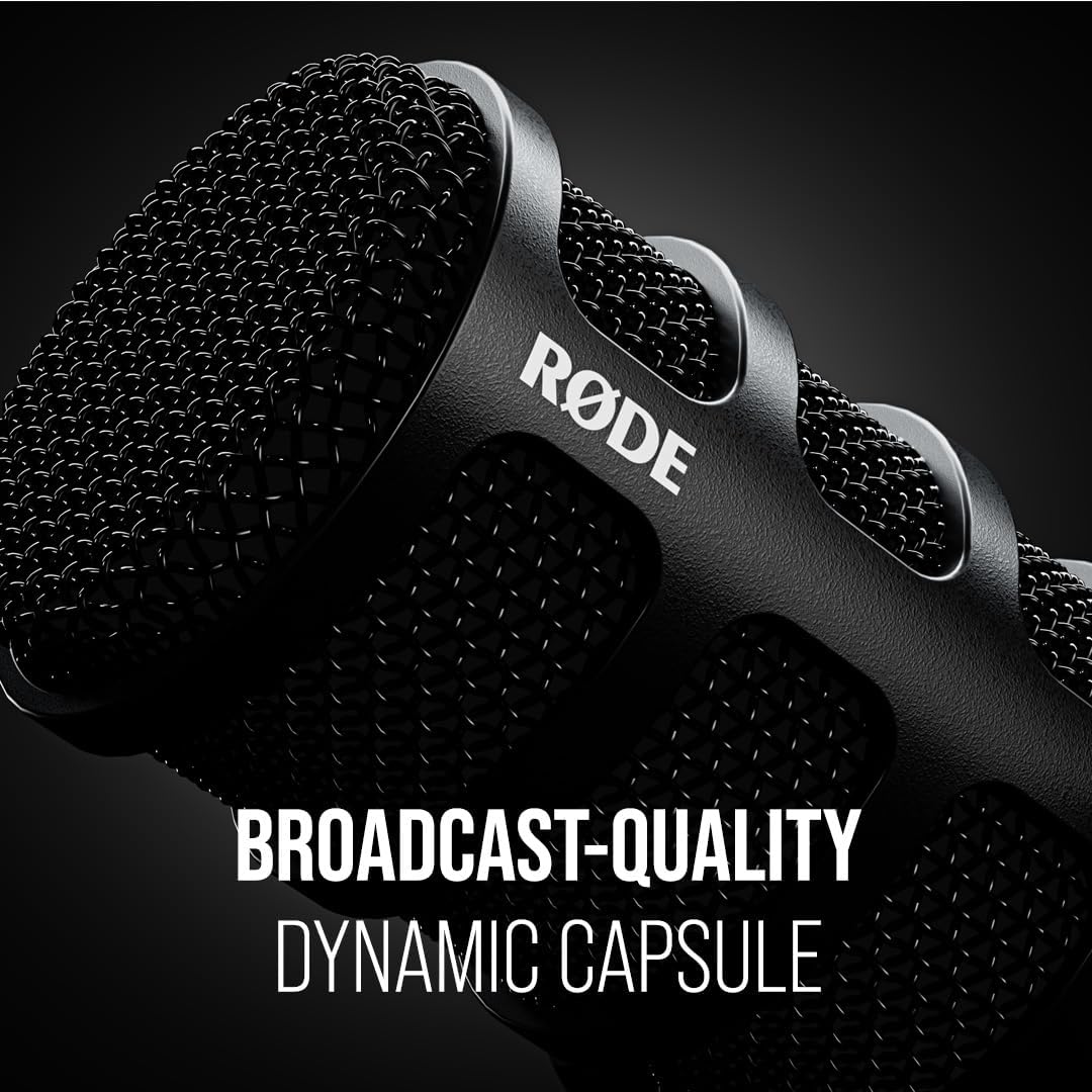 RÃDE PodMic USB Dynamic Broadcast Microphone, XLR + USB-C