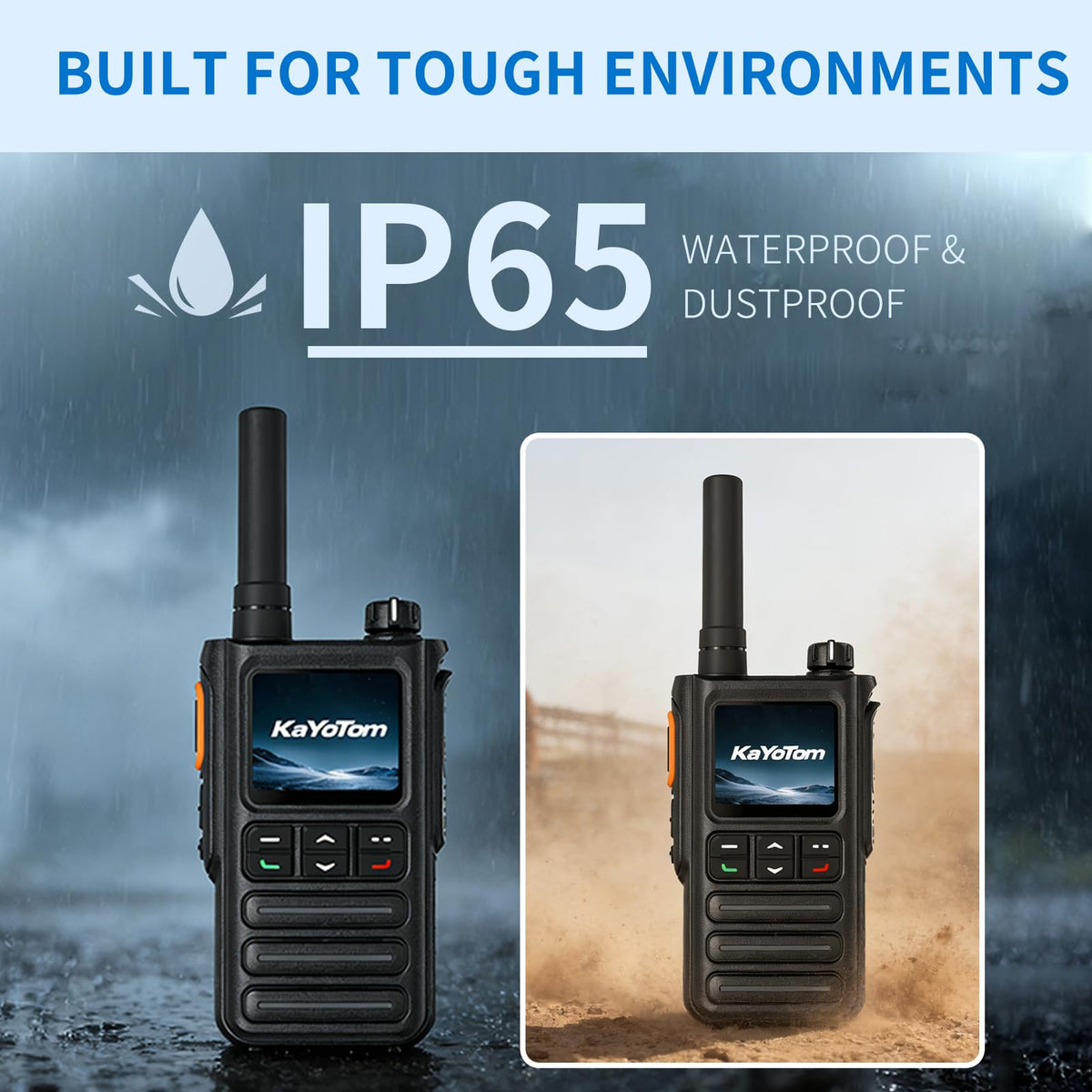 Lifetime Free GPS Global Unlimited Range Walkie Talkie Poc Radios(2-Pack)