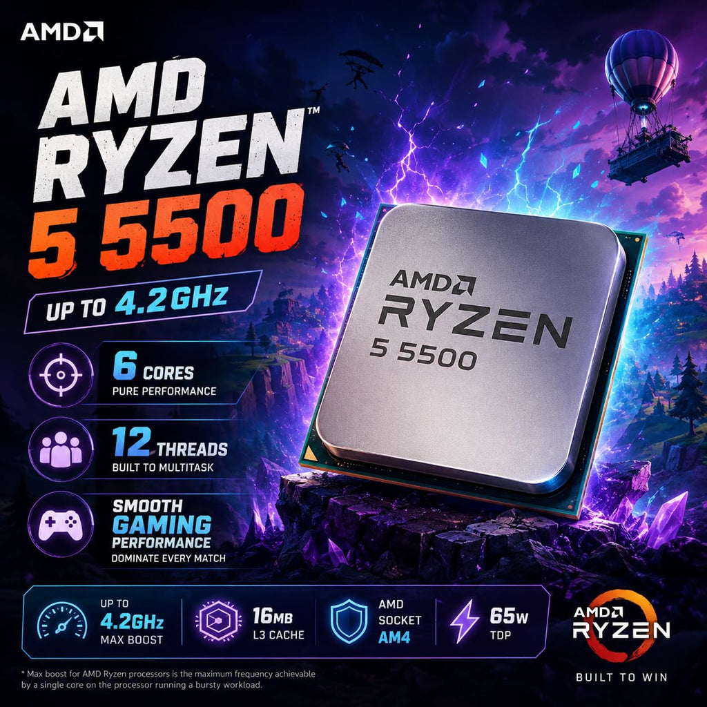 Gaming Desktop PC Computer 12-Core Processor Radeon RX580 GDDR5