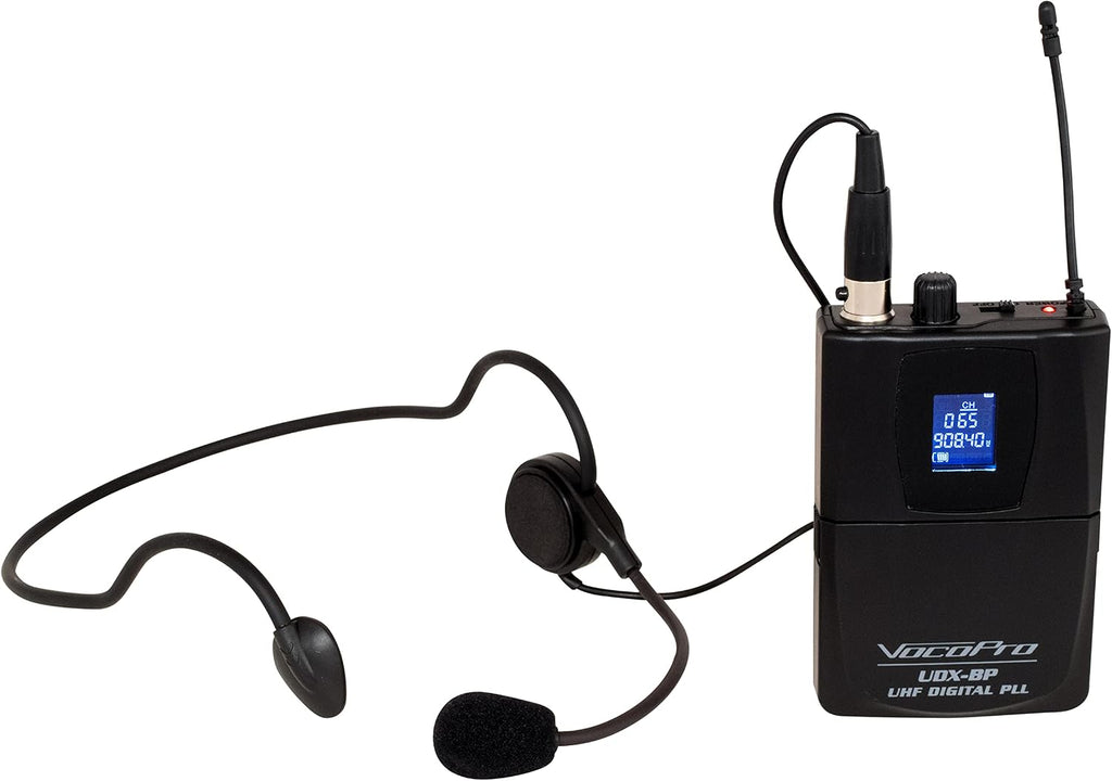 VocoPro UDX-PLAY-16 Professional Digital UHF PLL Wireless Microphone System with Sixteen Headset Vocal Microphones