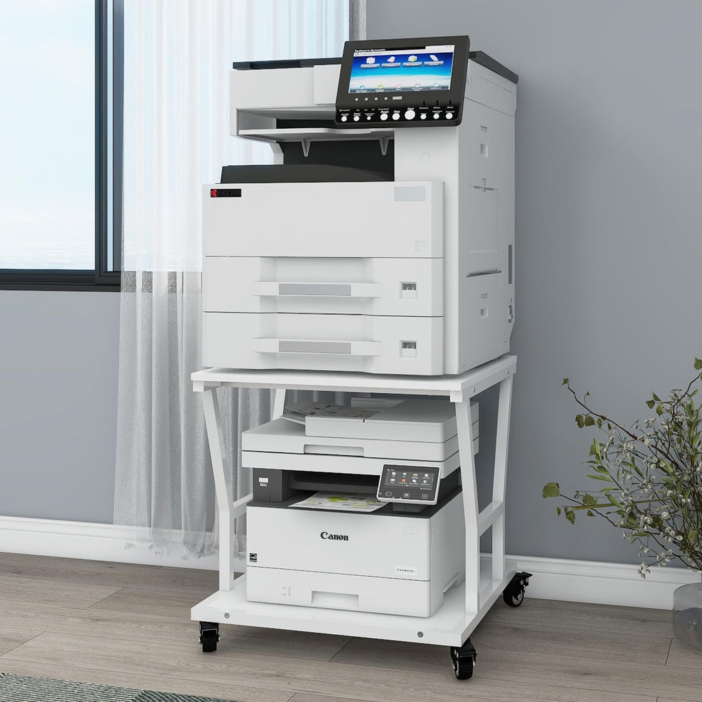Natwind 2 Tier Printer Stand, 24''x24'',for Large Heavy Printers, Retro