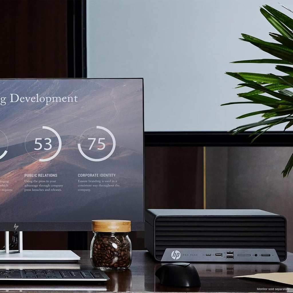 HP ProDesk G7 SFF Desktop Computer, Intel Processor, Dual 4K Display Support| 16GB RAM, 1TB SSD| WiFi| Bluetooth| HDMI, USB, RJ-45| Windows 11 Pro| Wired Keyboard & Mouse| Business & Personal Use