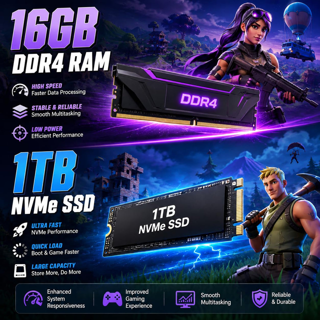 Gaming Desktop PC Computer 12-Core Processor Radeon RX580 GDDR5