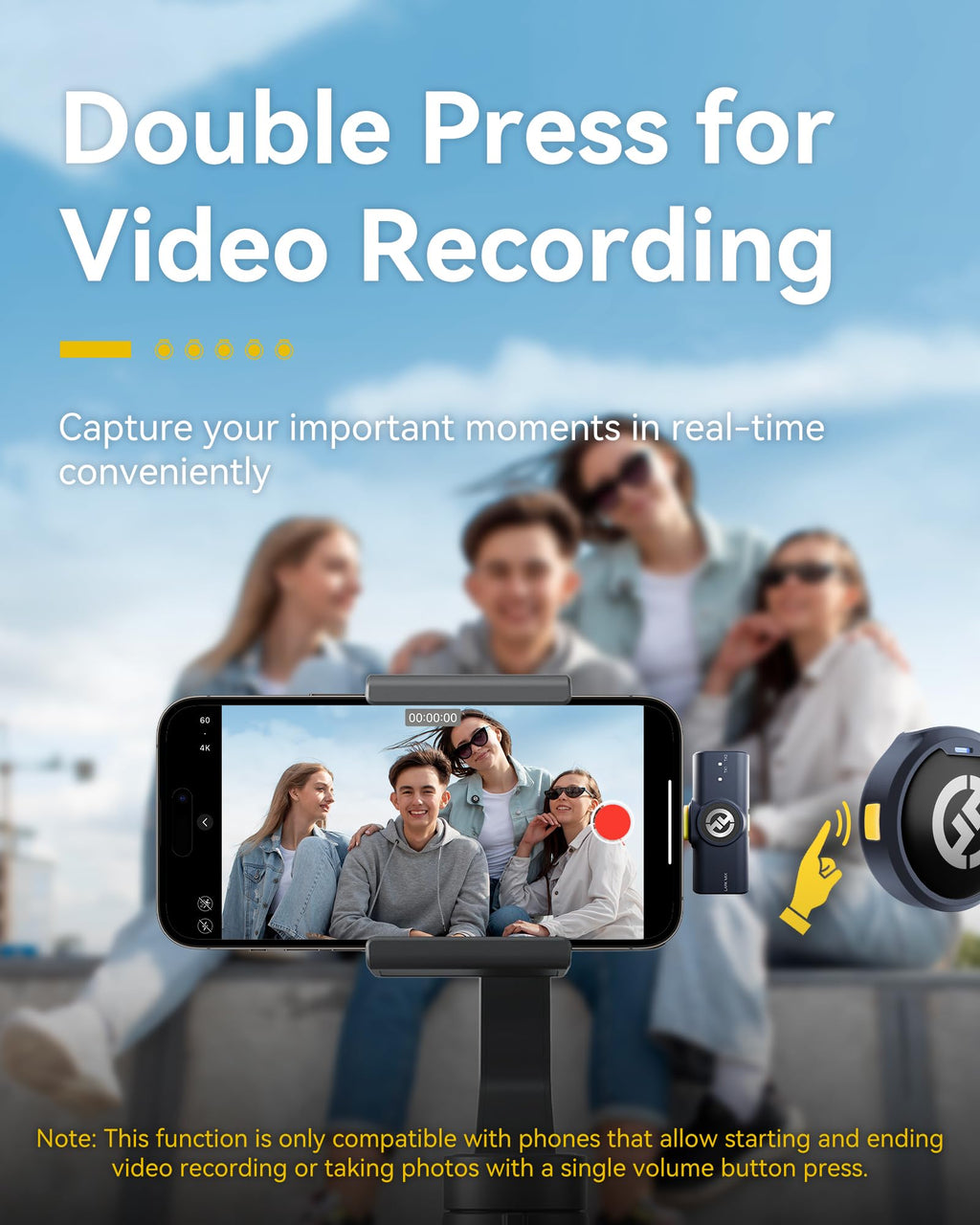 Hollyland Lark M2 Wireless Microphone for iPhone/Camera/Android/PC, 48kHz/24-bit High Fidelity Audio, 300m Range, Noise Cancelling, 40h Use, YouTube, Vlog, Streaming (Black, with Camera RX + USB-C RX)