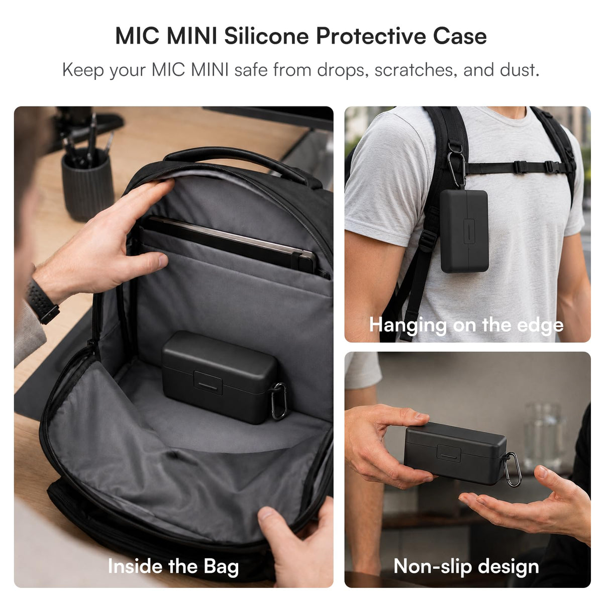 DJI Mic Mini Combo + Silicone Case + Colorful Wind Muff + Selfie Light