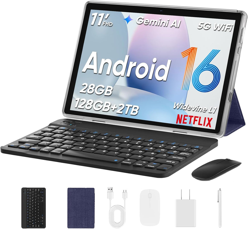 TUOHAITIME 2026 Upgraded Android 16 Tablet, 11 inch Android Tablets