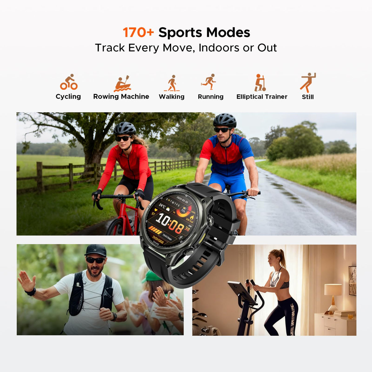 Anywise W1 GPS Smart Watches for Men, 6 Satellite Positioning, 50M Waterproof Fitness Tracker, 1.43'' AI Mens Smart Watch for Android Phone/iphone compatible,Answer/Make Call/12 Days Battery