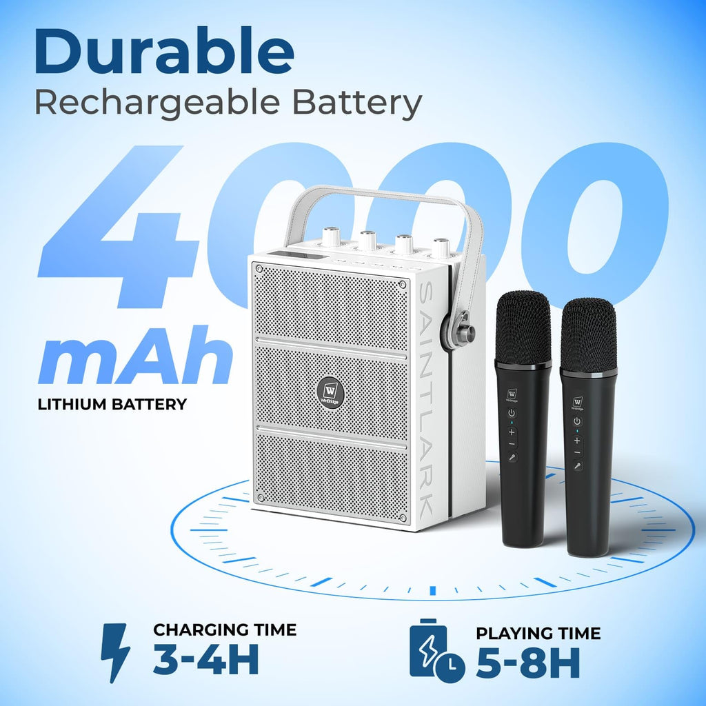 100W Powerful Voice Amplifier with 2 Wireless Microphones S99