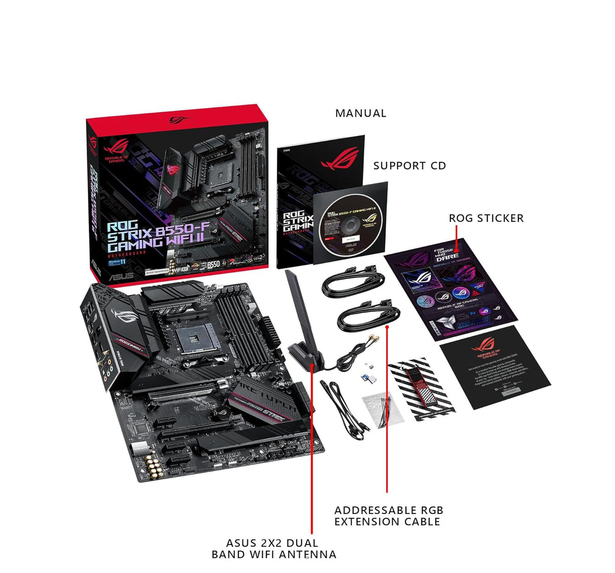 MICRO CENTER AMD 5500 Processor with ASUS TUF Gaming A520M Plus Motherboard