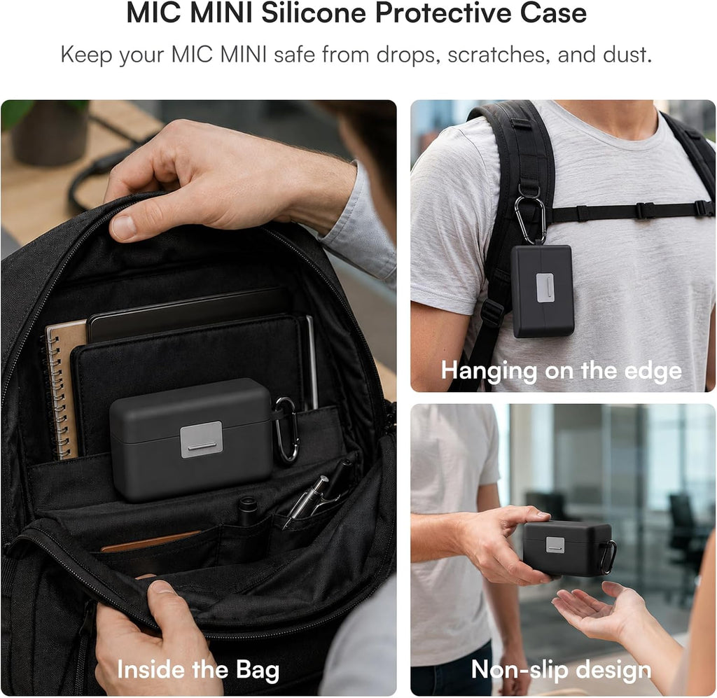 DJI Mic Mini Combo + Silicone Case + Colorful Wind Muff + Selfie Light