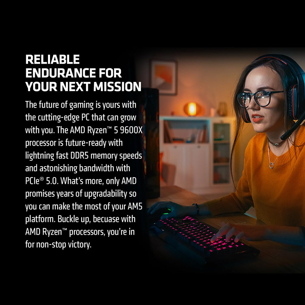 AMD Ryzenâ¢ 5 9600X 6-Core, 12-Thread Unlocked Desktop Processor