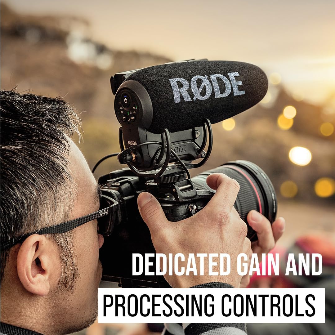 RÃDE VideoMic Pro+ Premium On-Camera Shotgun Microphone with High-Pass