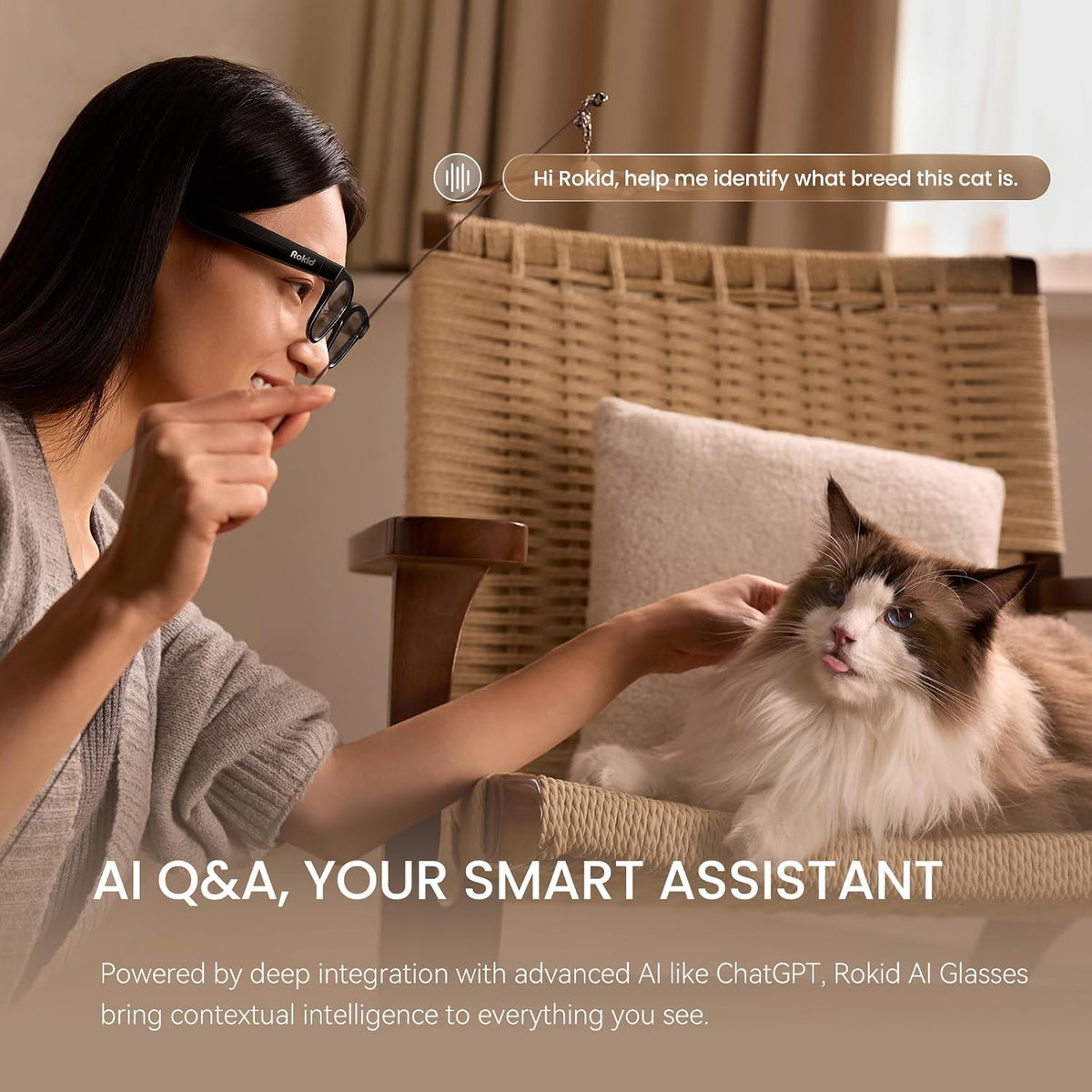 Rokid Ai Glasses Style (Non-Display), 2026 Smart Audio Sun Glasses
