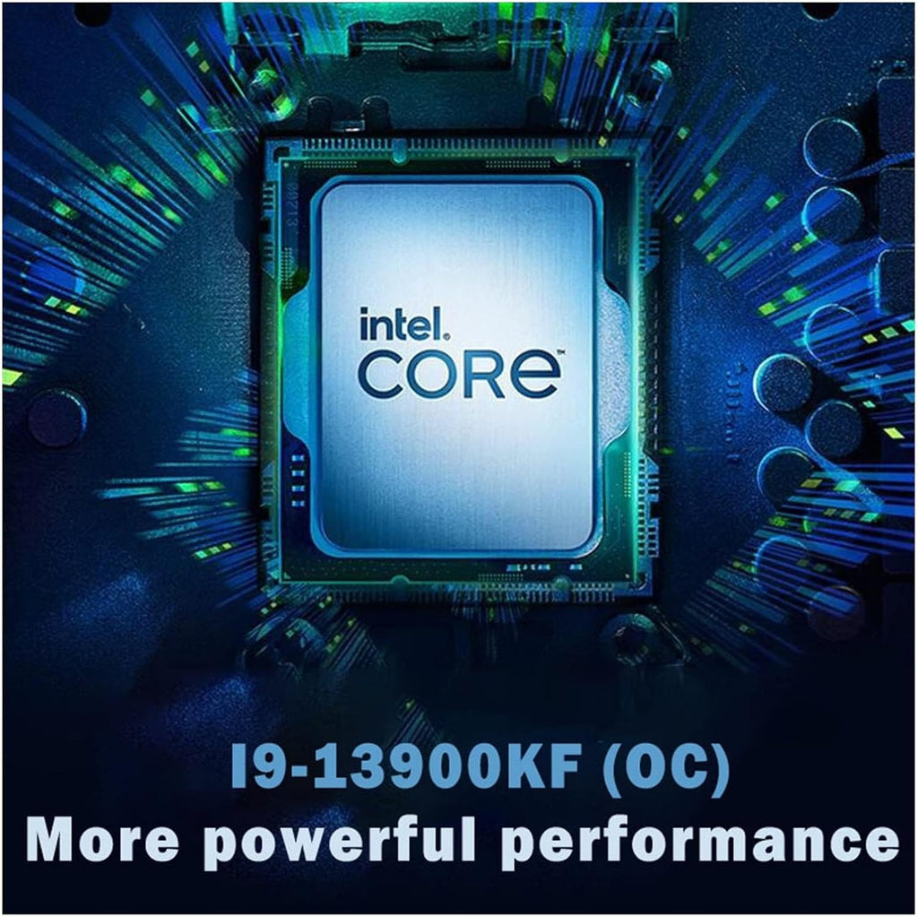Intel i9-13900KF Processor: 24-Core, 32-Thread CPU (4.3-5.4 GHz, 125W TDP) with 200W TDP CPU Cooler. 8 P-cores + 16 E-cores, PCIe 4.0. Supports DDR5-5600 RAM, 36MB Cache. OEM Tray (Bulk Packaging)