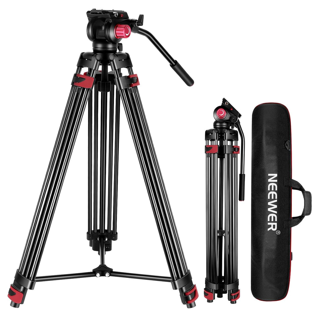 NEEWER 79"/200cm Video Tripod, Heavy Duty Aluminum Alloy Camera Tripod