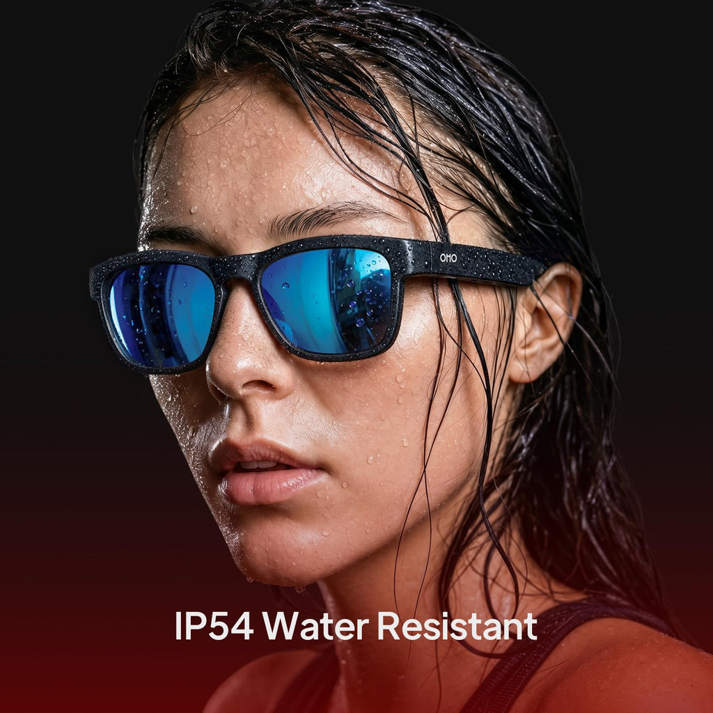 OHO AI Smart Glasses, UV400 Z87+ Audio Open Ear Bluetooth Sunglasses